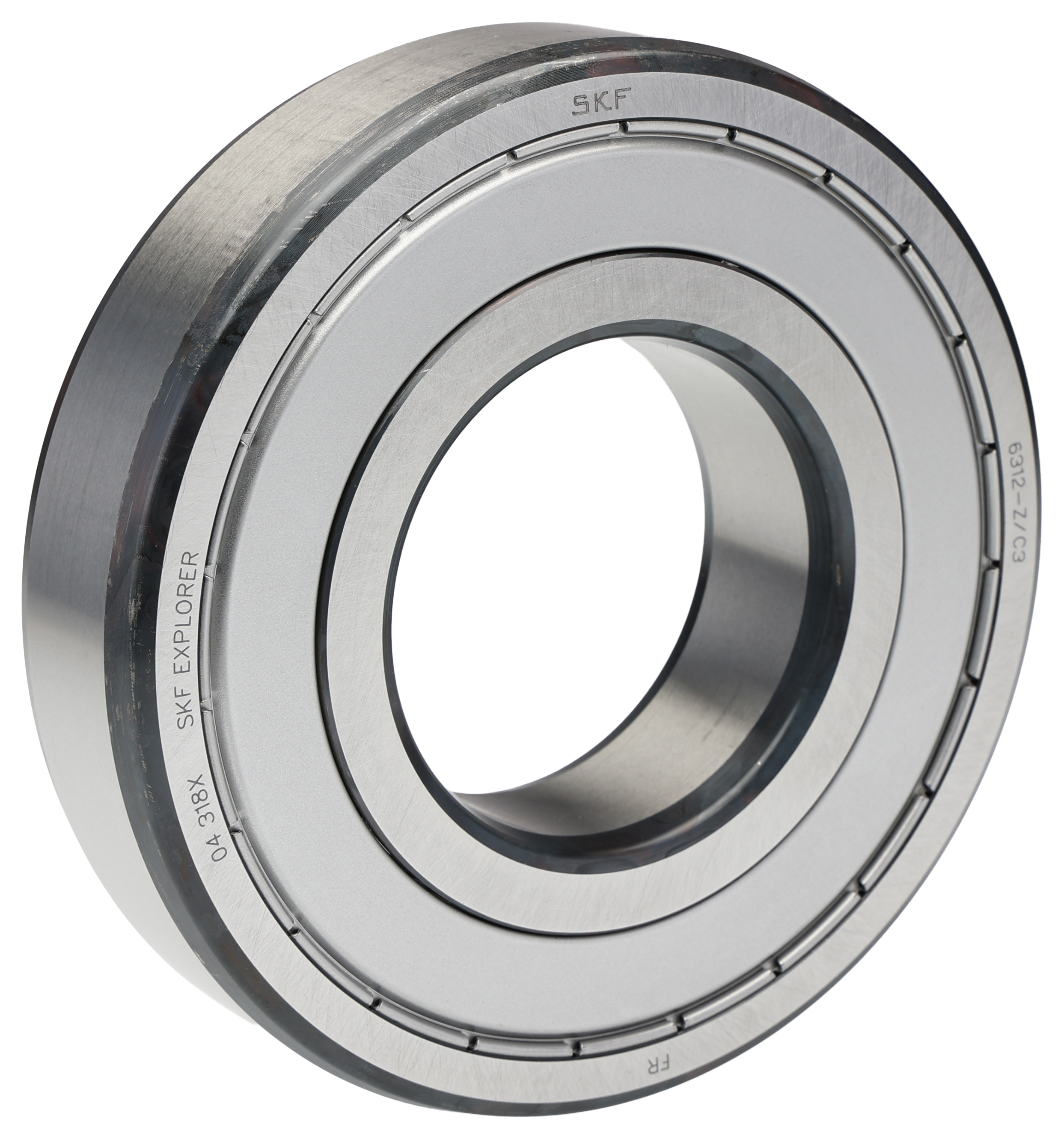 SKF 6312-Z/C3 1 Row Ball Bearing - 60 mm ID, 130 mm OD