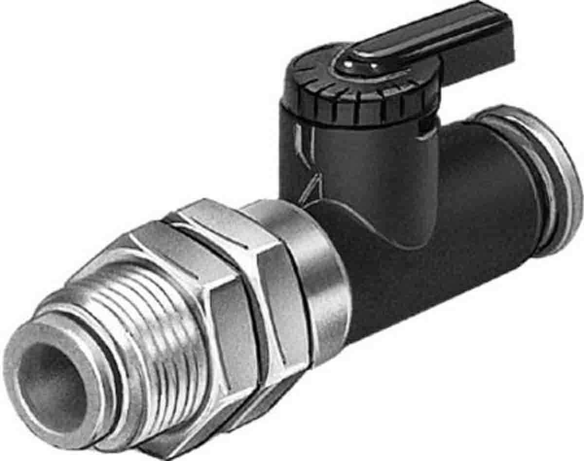 Festo 2/2 Bistable Pneumatic Manual Control Valve QHS Series, 6, 153485