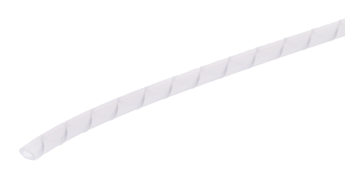 HellermannTyton Spiral Wrap, I.D 1.5mm, 8mm polyethylene (PE) SBPE Series