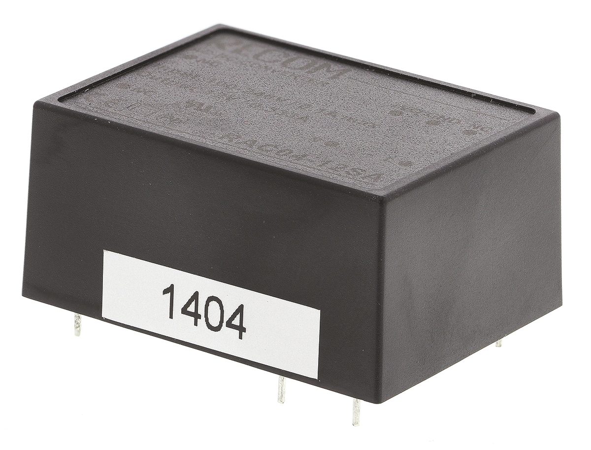 Recom Switching Power Supply, RAC04-12SA, 12V dc, 333mA, 4W, 1 Output, 90 → 264 V ac, 90 → 305 V ac Input