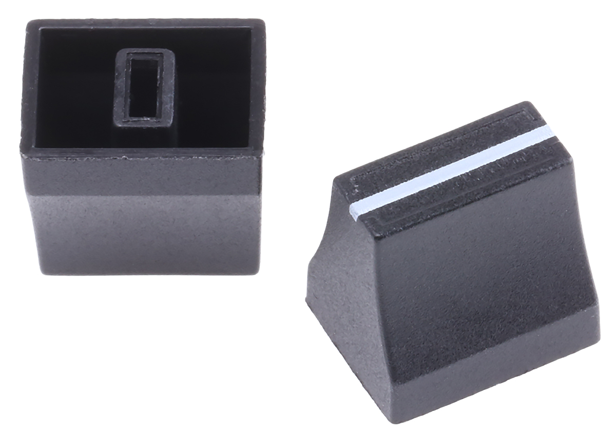 Sifam Black Potentiometer Knob Tang, 05 LK121 04