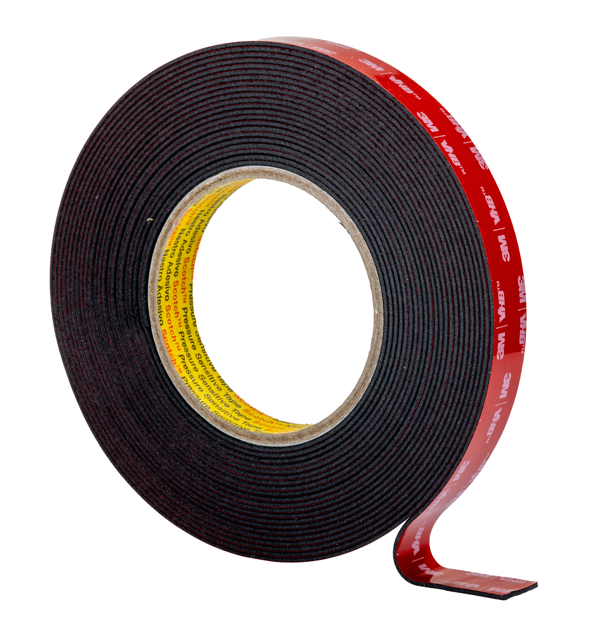 3M 5962F, VHB™ Black Foam Tape, 19.0mm x 8.0m, 1.60mm Thick