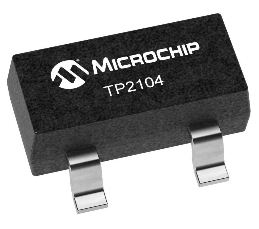 Microchip Type P-Channel MOSFET, 0.6 A, 40 V MOSFET, 3-Pin SOT-23 TP2104K1-G