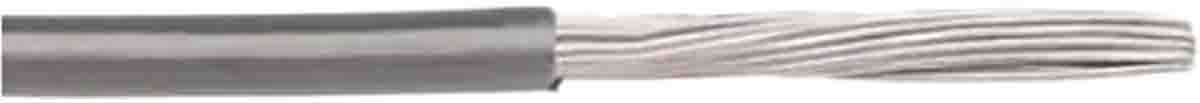 RS PRO Grey 1.3mm² Hook Up Wire, 16 AWG, 26/0.25mm, 30.5m, MPPE Insulation