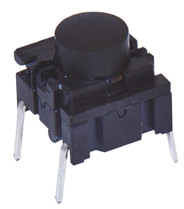 MEC IP67 Black Cap Tactile Switch, SPST 50 mA @ 24 V dc