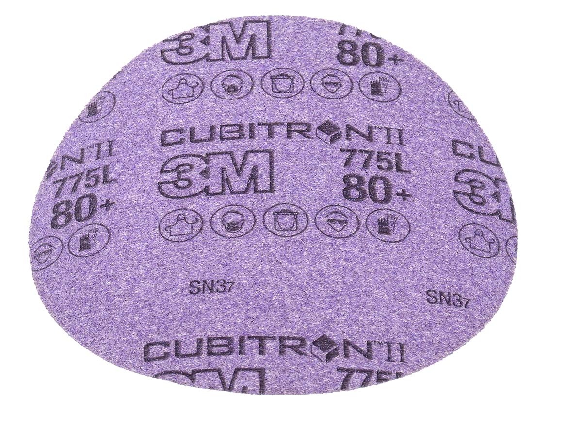 3M Cubitron™ II Ceramic Sanding Disc, 150mm, Medium Grade, P80 Grit, 50 in pack