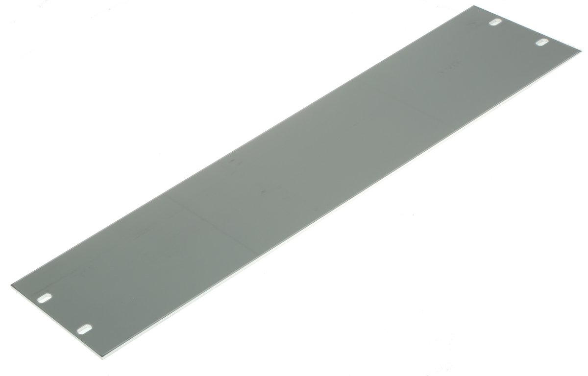 nVent SCHROFF Grey Aluminium Front Panel, 3U, 84HP, 443 x 139.5mm