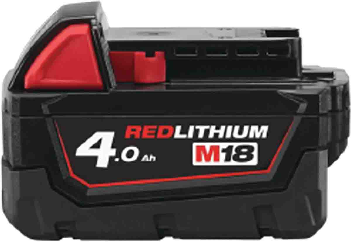 Milwaukee 4932430063 4Ah 18V Rechargeable Power Tool Battery, For Use With Milwaukee Power Tools