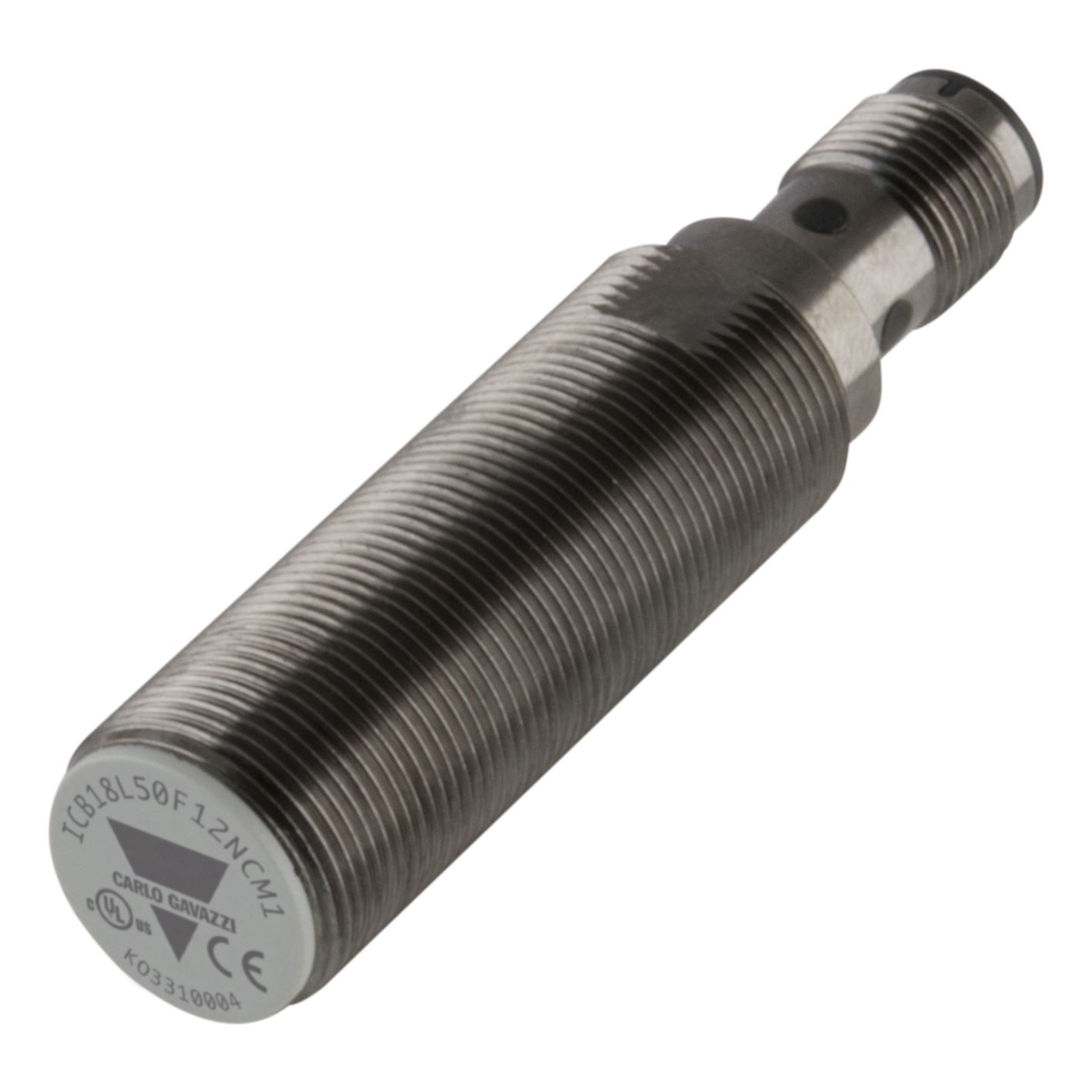 Carlo Gavazzi Inductive Threaded Barrel Proximity Sensor, M18, 12 mm Detection, PNP NO, 10 → 36 V dc