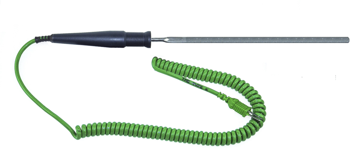 RS PRO K Flat Spatula Temperature Probe, 300mm Length, 7mm Diameter, +450 °C Max