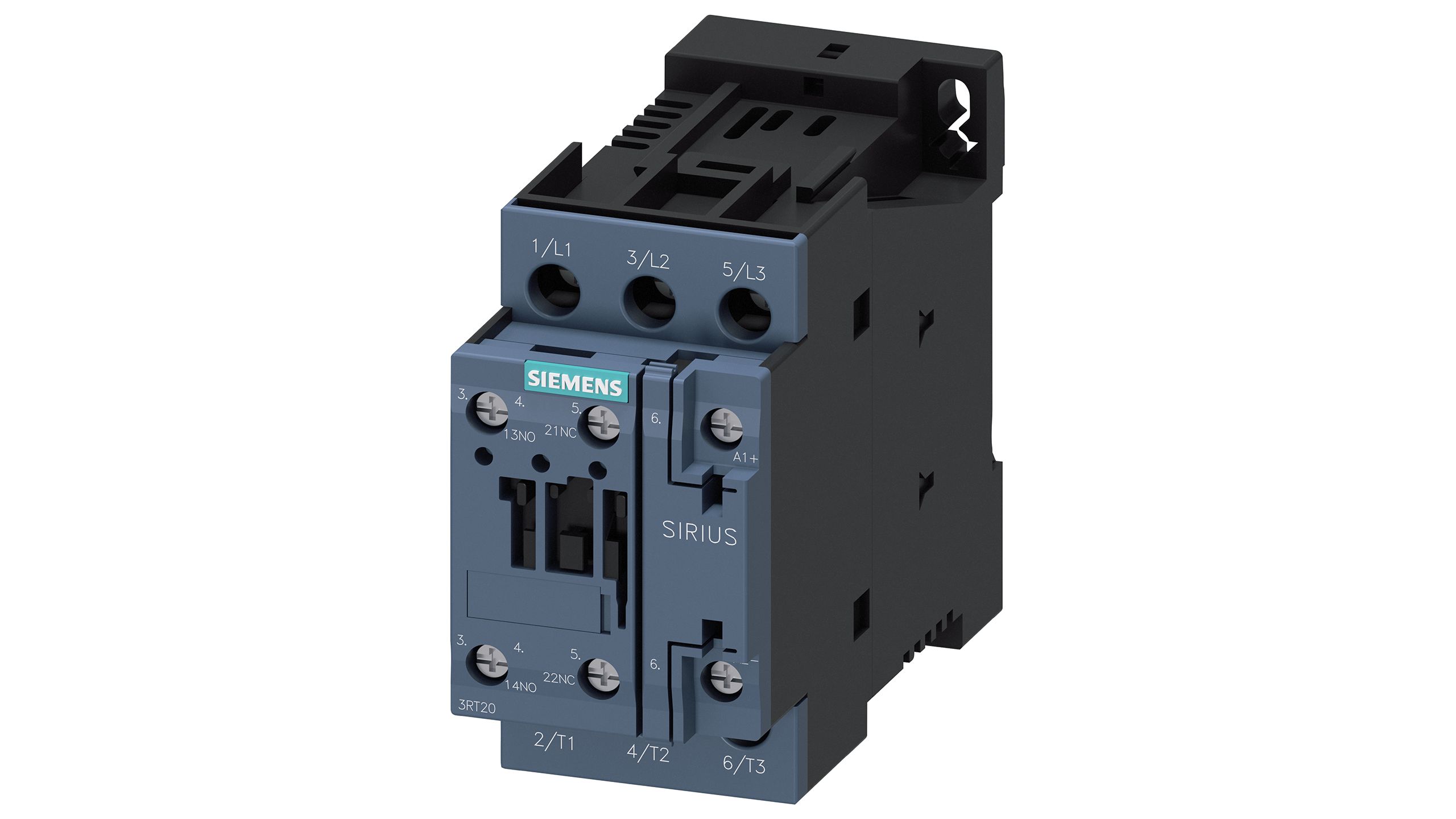 Siemens SIRIUS 3RT Size S0, 3RT2 Contactor, 3-Pole, 18.5 kW, 1NO + 1NC
