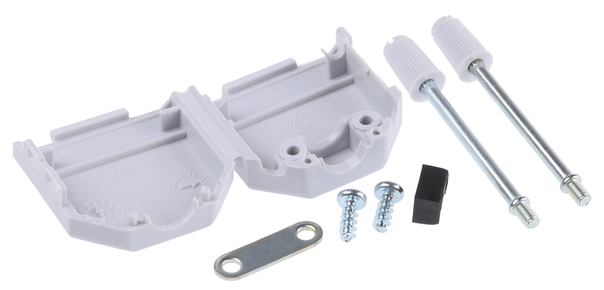 Amphenol Communications Solutions Nylon D Sub Backshell, 9 Way, Strain Relief