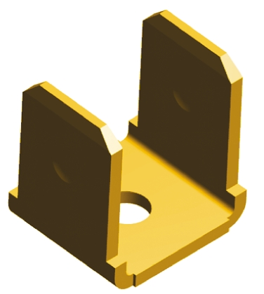 TE Connectivity FASTON .250 Uninsulated Male Spade Connector, PCB Tab, 6.35 x 0.81mm Tab Size