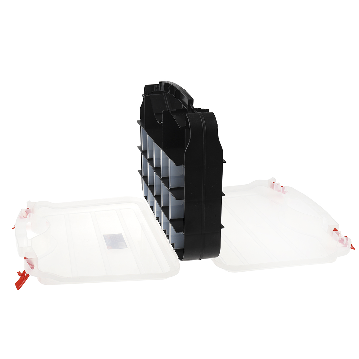 RS PRO 42 Cell Clear PP, Adjustable Compartment Box, 95mm x 420mm x 300mm