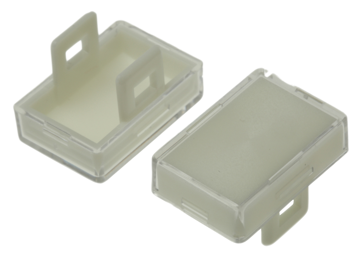 White Rectangular Push Button Lens