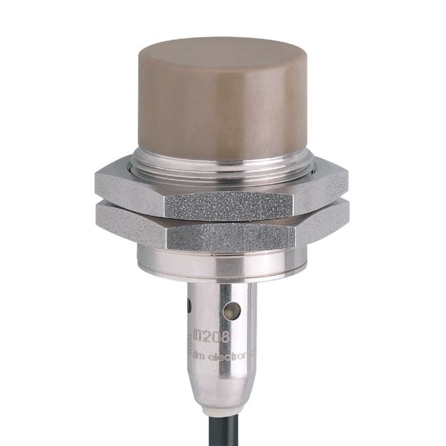 ifm electronic Inductive Threaded Barrel Proximity Sensor, M30, 22 mm Detection, PNP NO, 10 → 36 V dc