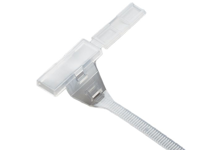 RS PRO Cable Ties, 160mm x 5mm, Natural Polyethylene, Pk-100