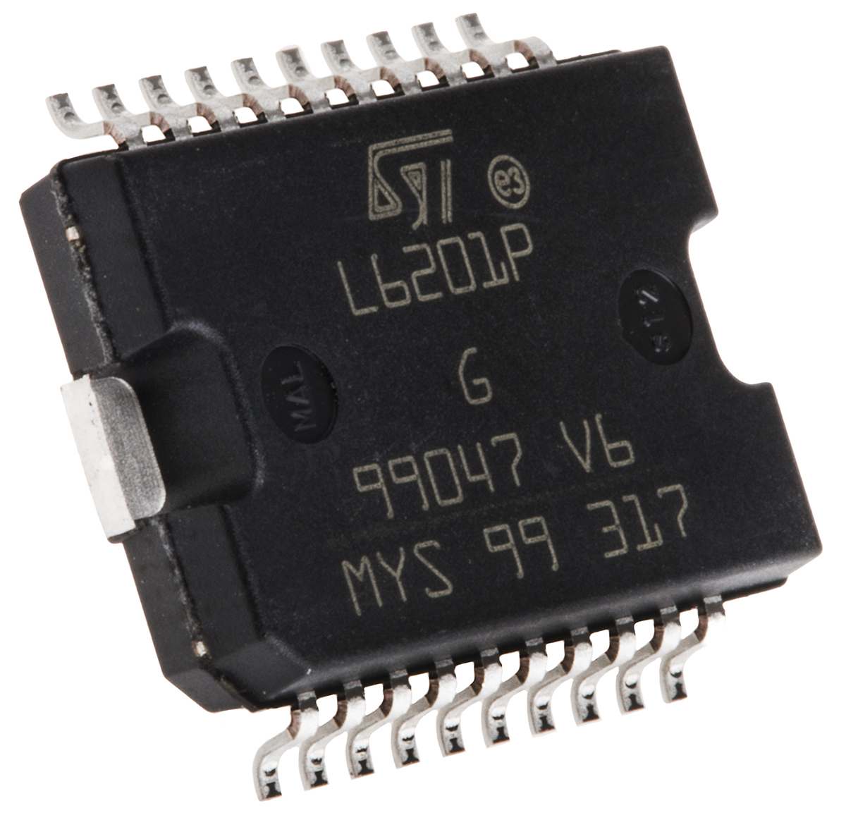 STMicroelectronics L6201PS, Brushed DC Motor Motor Driver IC, 48 V 4 A 20-Pin, PowerSO
