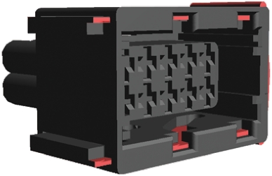 TE Connectivity, Junior Power Timer Automotive Connector Socket Black Cable Mount 10 Way 1-967240-1