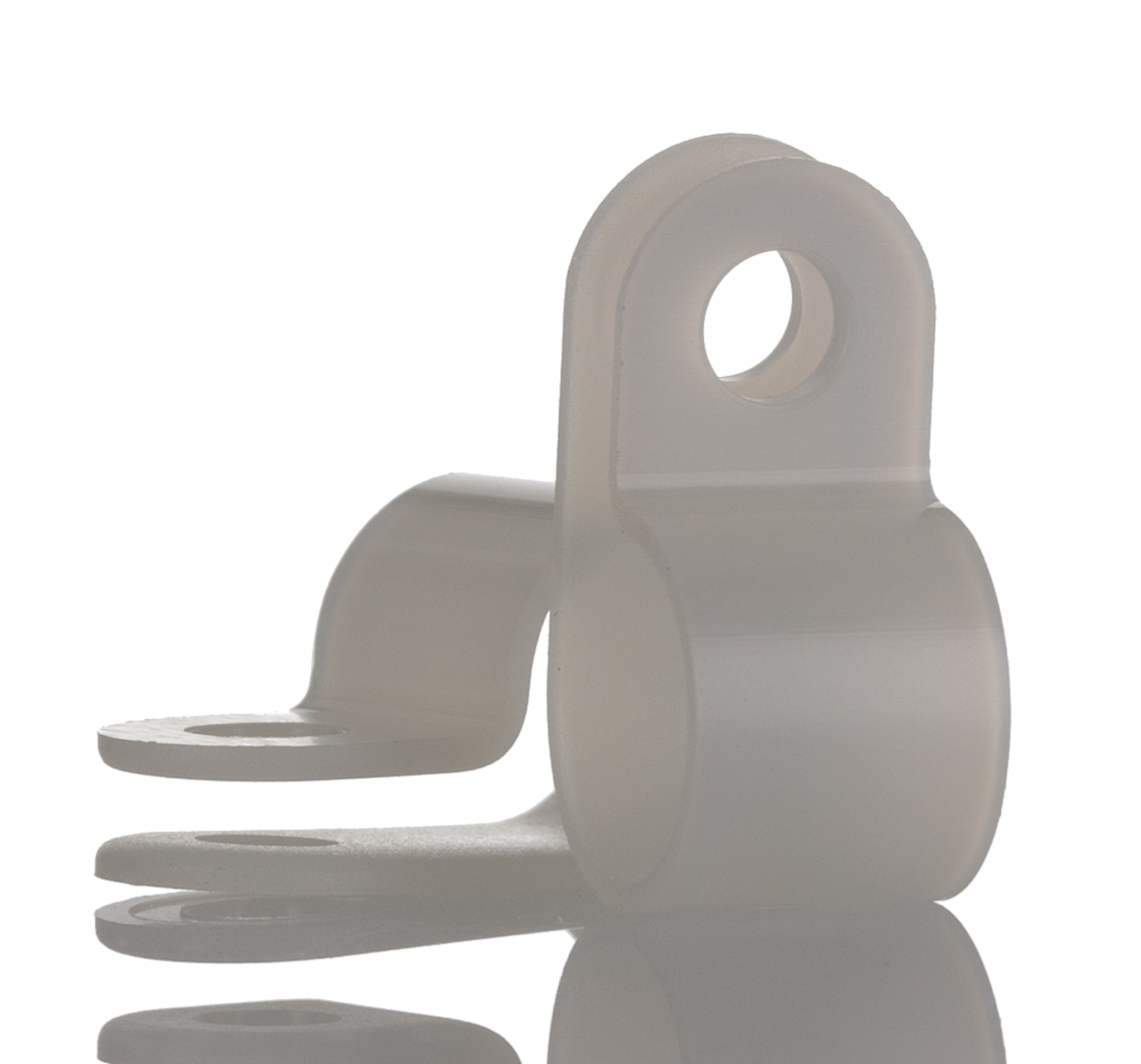 HellermannTyton 9.5mm Natural, Polyamide P Clip