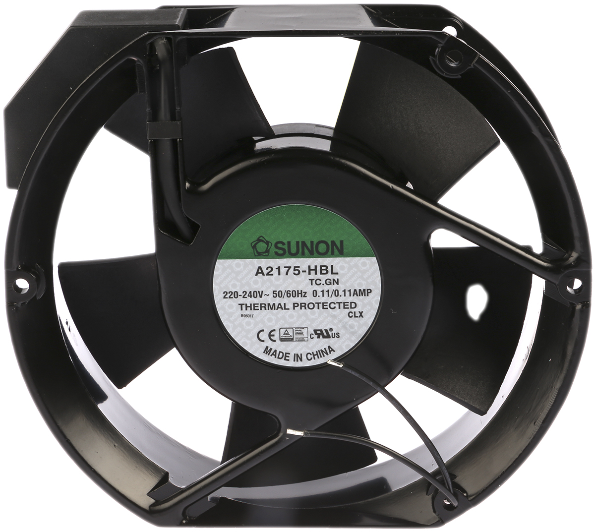 Sunon A2175 Series Axial Fan, 230 V ac, AC Operation, 344.9m³/h, 36W, 240mA Max, 172 x 150 x 51mm