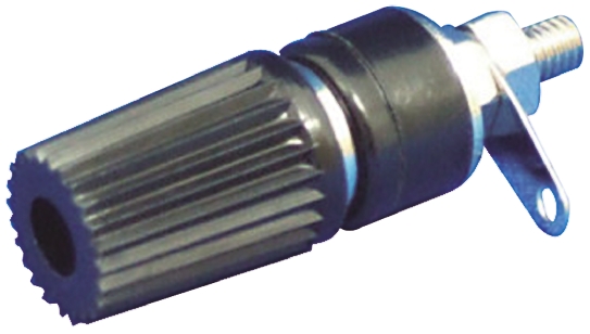 Sato Parts Black Female Banana Socket, 3.8 mm Connector, Solder Termination, 10A, 125V