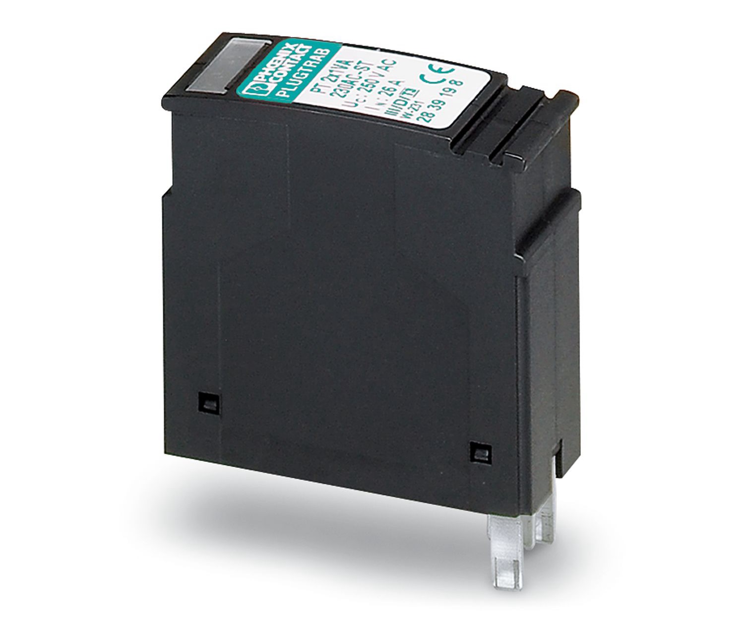 Phoenix Contact, PT 2X1VA-230AC-ST Surge Protector 275 V ac Maximum Voltage Rating 0.5kA Maximum Surge Current