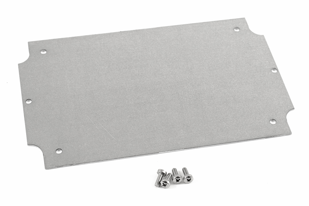 Hammond Steel Mounting Plate, 119mm W, 180mm L for Use with 1554 &amp; 1555 H, H2 &amp; T2 Enclosures, T