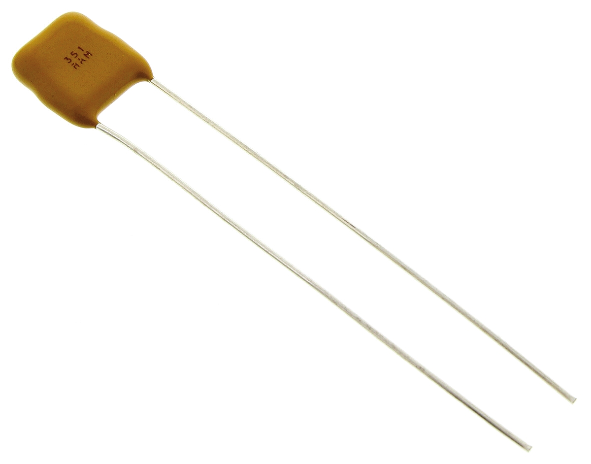 KYOCERA AVX 1μF Multilayer Ceramic Capacitor MLCC, 100V dc V, ±10% , Through Hole