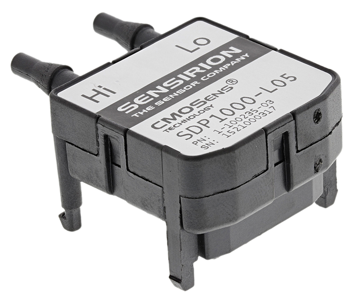 Sensirion SDP1000 Series Pressure Sensor, -5Pa Min, 125Pa Max, Analogue Output, Differential Reading