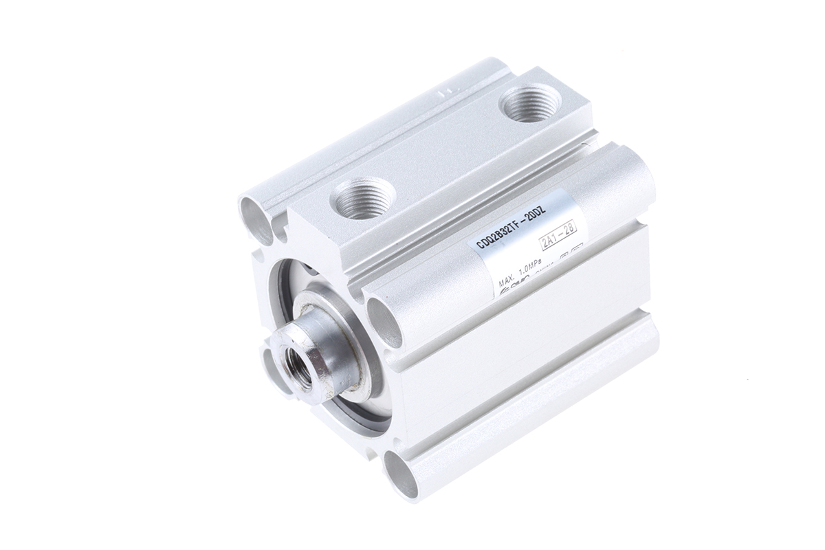SMC Pneumatic Compact Cylinder - 32 mm Bore, 20 mm CDQ2 Series, Double Acting Acting