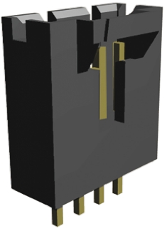 TE Connectivity AMPMODU MTE Series Straight Through Hole PCB Header, 5 Contact(s), 2.54 mm Pitch, 1 Row, Shrouded
