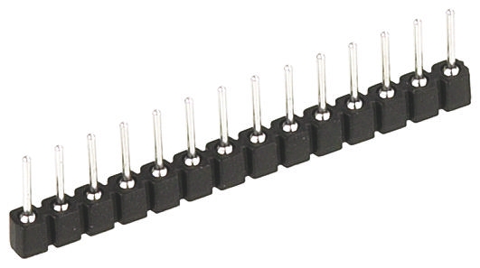 Preci-Dip 800 Series Straight Surface Pin Header, 2 Contact(s), 2.54 mm Pitch, 1 Row, Unshrouded