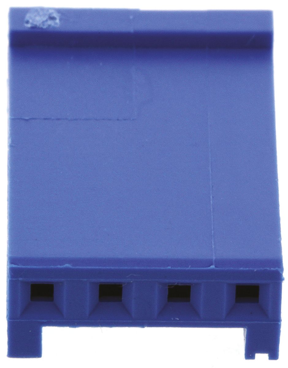 TE Connectivity, AMPMODU HE13/HE14 Female Connector Housing, 2.54mm Pitch, 4 Way, 1 Row