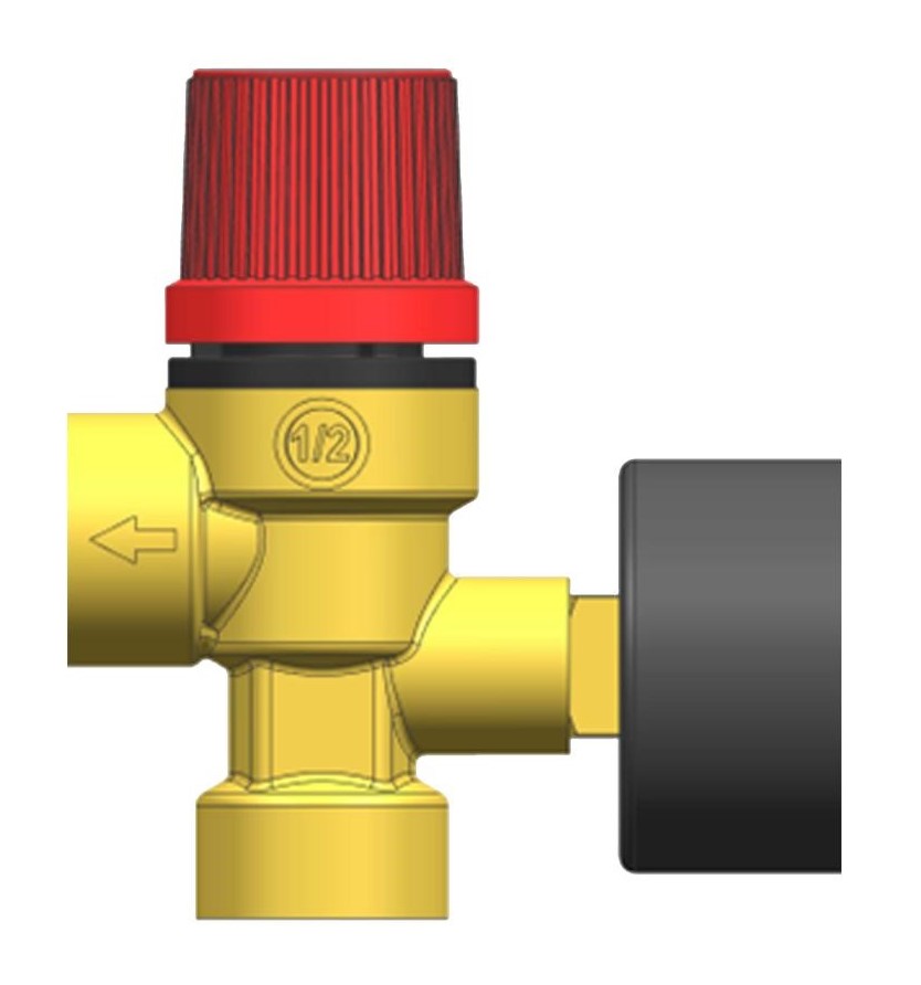 RS PRO 3bar Pressure Relief Valve With Female BSP 1/2 in BSP Connection