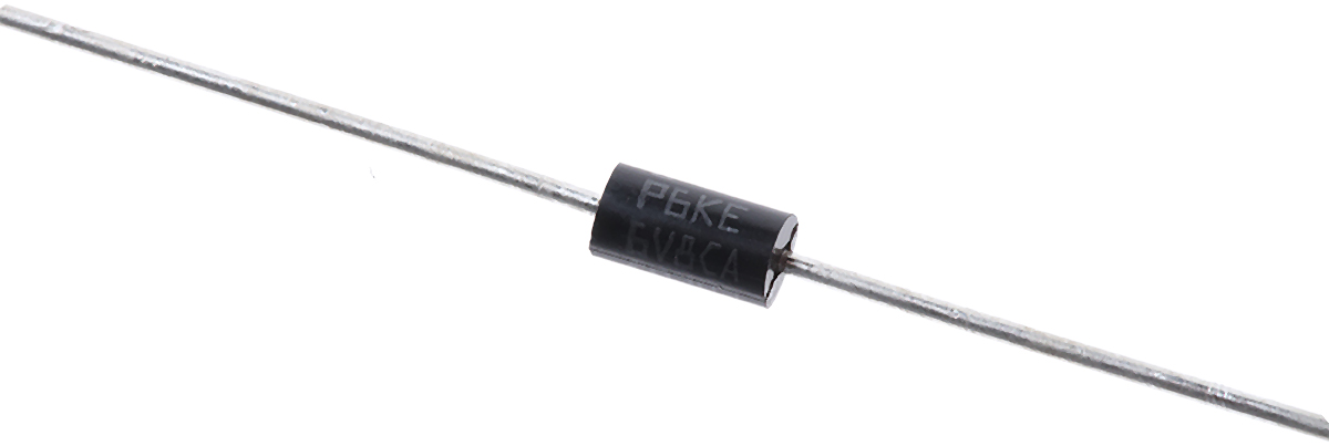 STMicroelectronics P6KE6V8CA, Bi-Directional TVS Diode, 600W, 2-Pin DO-15