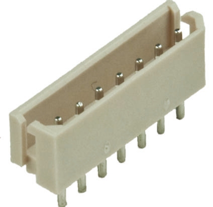 Molex SPOX Series Straight Through Hole PCB Header, 7 Contact(s), 2.5 mm Pitch, 1 Row, Shrouded