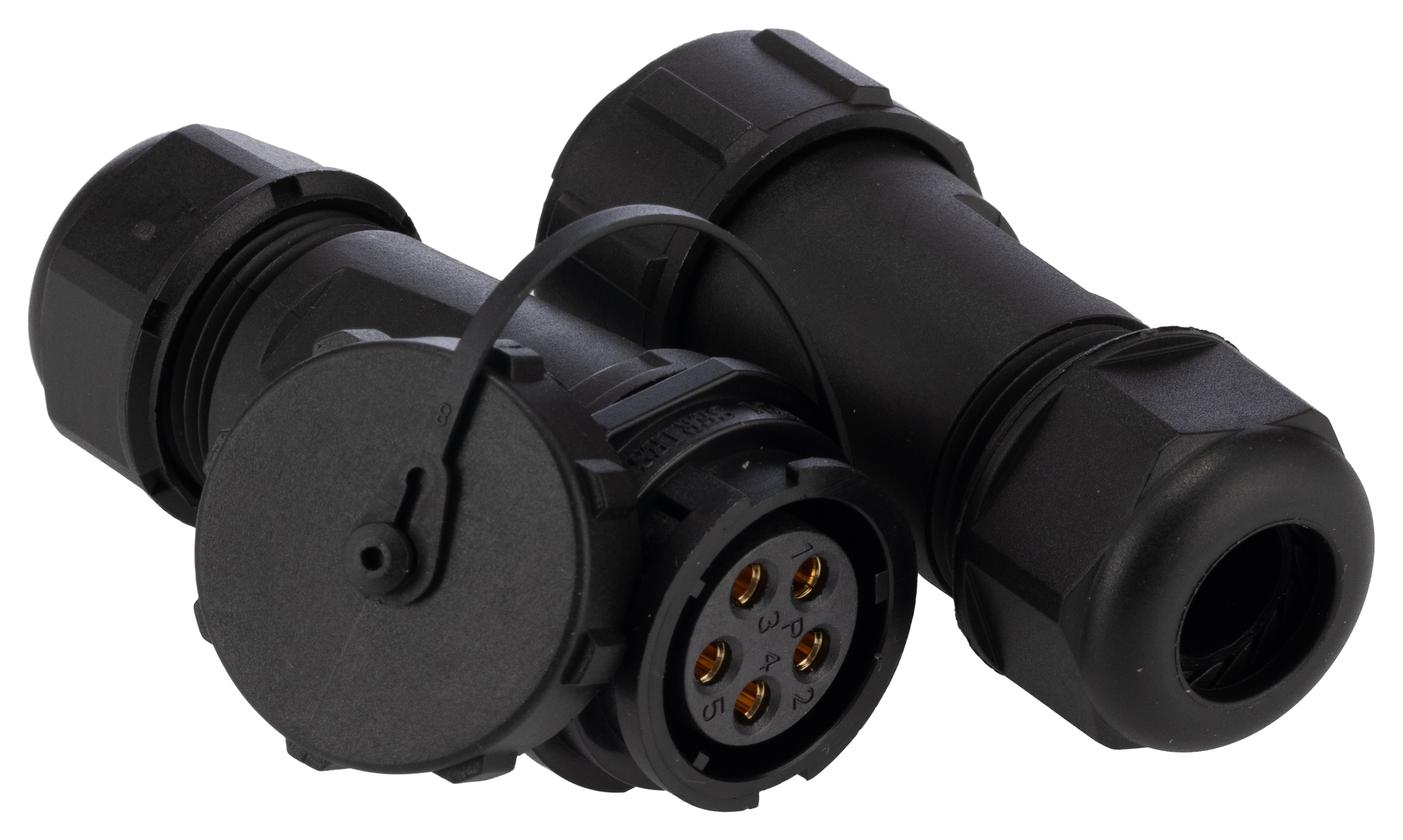 RS PRO Circular Connector, 5 Contacts, In-Line Cable Mount, SY21 Connector, Plug, Socket, Male/Female, IP68, SY21 Series