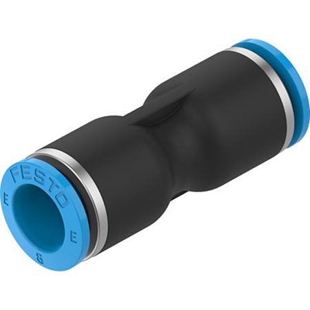 Festo NPQE-D Series Push-in Fitting, Push In 8 mm to Push In 8 mm, Tube-to-Tube Connection Style, NPQE-D-Q8-E-F1A-P10