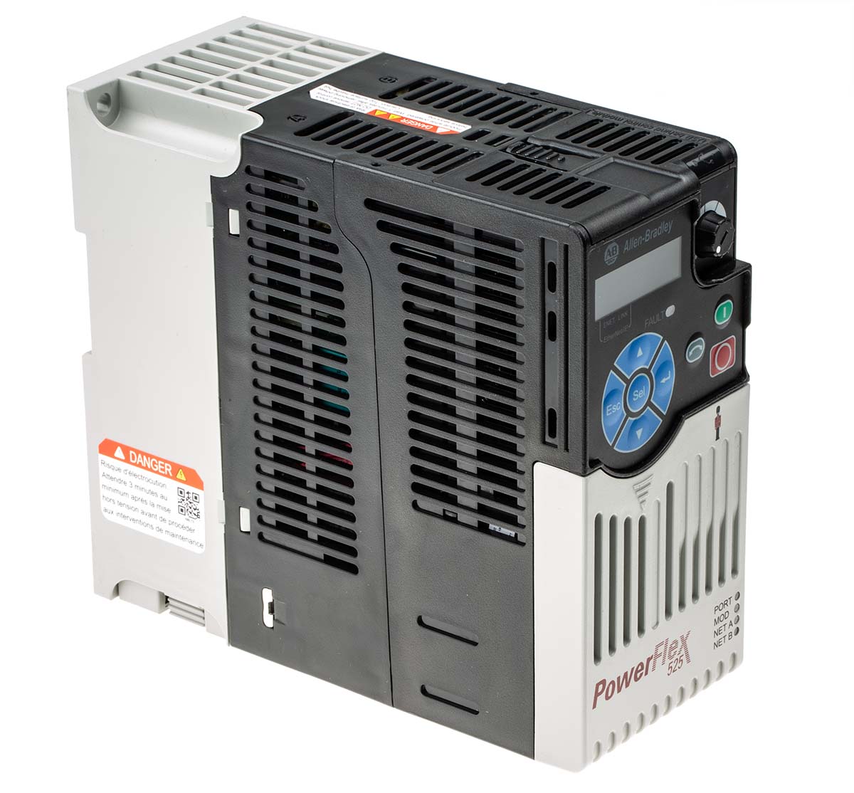 Allen Bradley Inverter Drive, 0.4 kW, 3 Phase, PowerFlex 525 Series 528 V 1.4 A