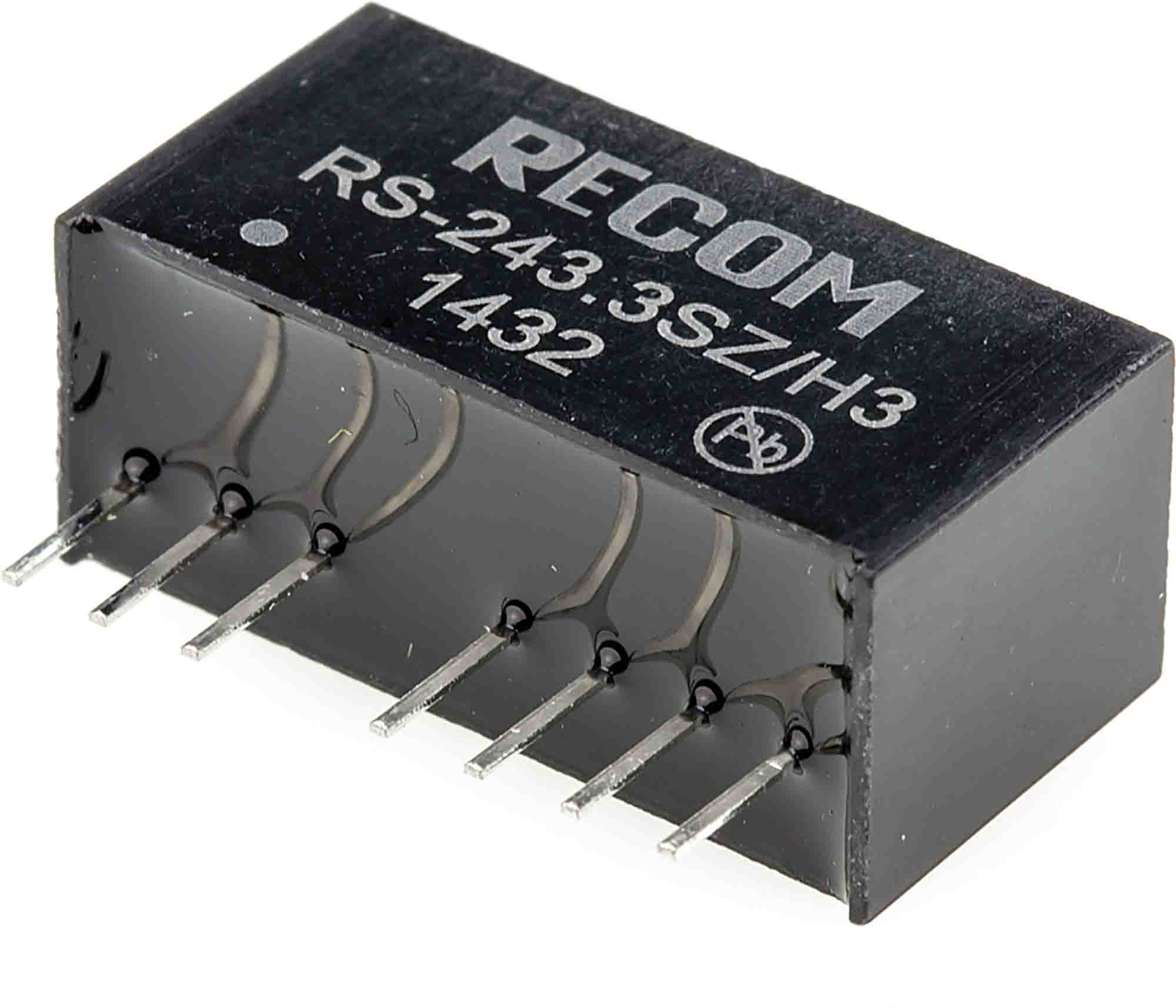 Recom RS DC-DC Converter, 3.3V dc/ 500mA Output, 9 → 36 V dc Input, 2W, Through Hole, +75°C Max Temp -40°C Min