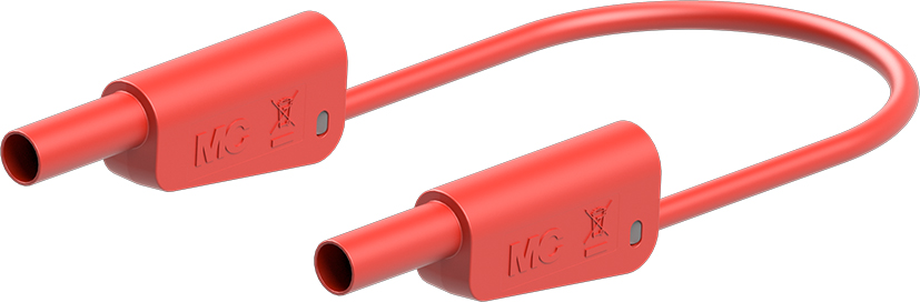 Staubli Test lead, 19A, 1kV, Red, 1m Lead Length