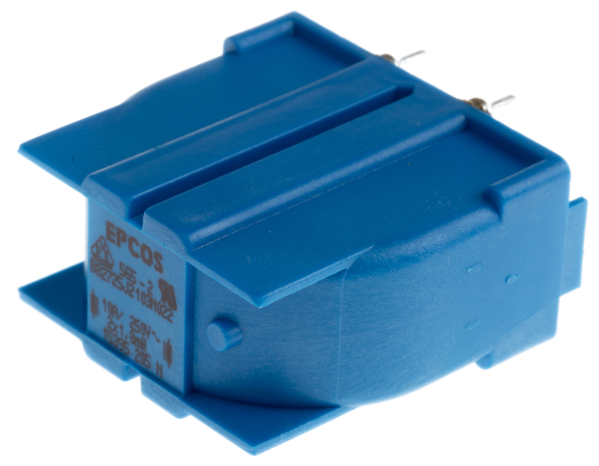 EPCOS 1.8 mH ±30% Ferrite Power Line Choke, 10A Idc, 13mΩ Rdc 250 V ac, B82725J
