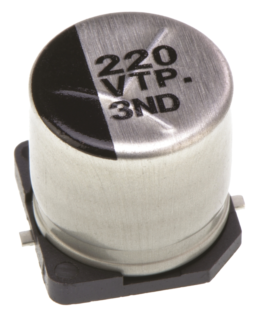Panasonic 220μF Aluminium Electrolytic Capacitor 35V dc, Surface Mount - EEETP1V221AP