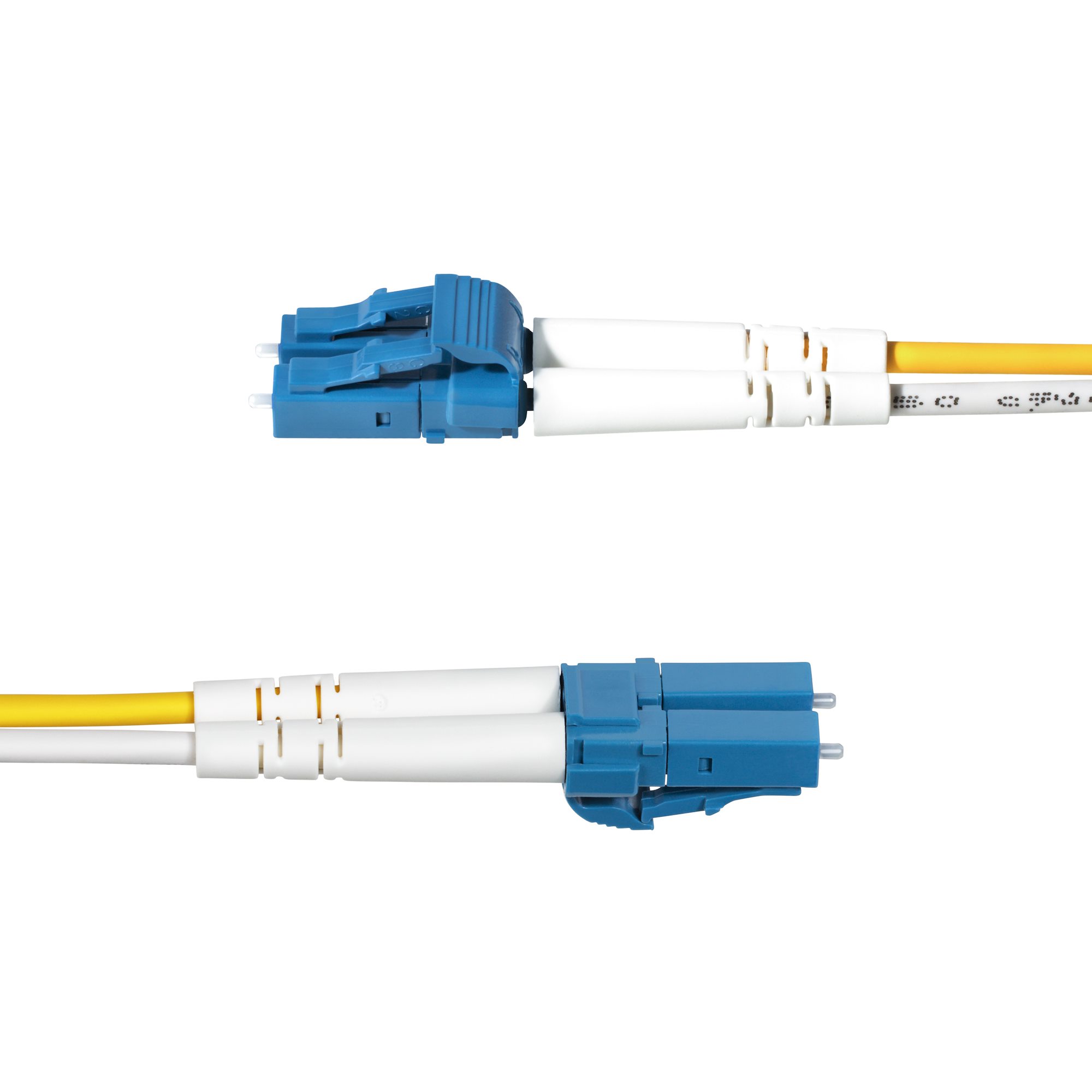StarTech.com LC to LC Duplex Single Mode OS2 Fibre Optic Cable, Yellow, 20m