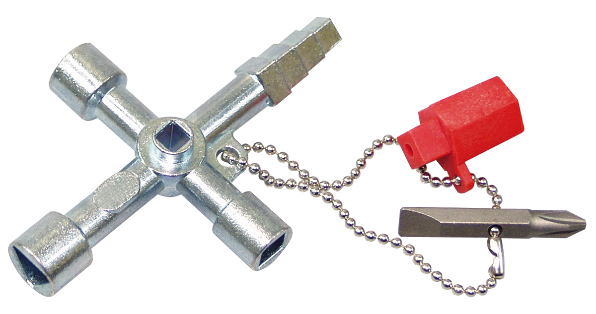 RS PRO 4-way Control Cabinet Key