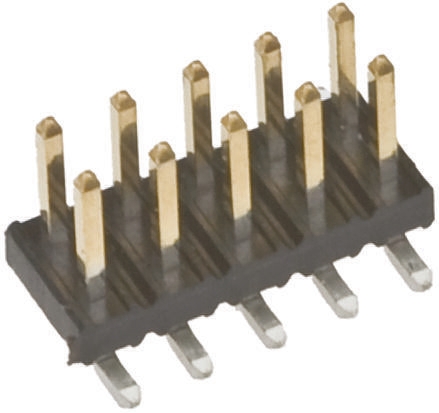 Amphenol ICC Minitek Series Straight Surface Pin Header, 4 Contact(s), 2 mm Pitch, 2 Row, Unshrouded