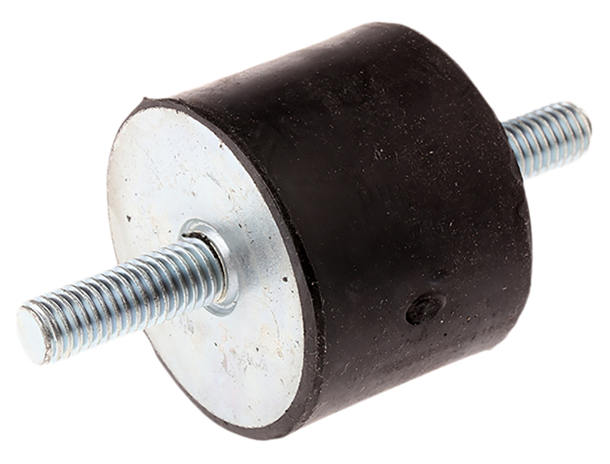 FIBET M8 Anti Vibration Mount, Male to Male Bobbin with 109.8kg Compression Load