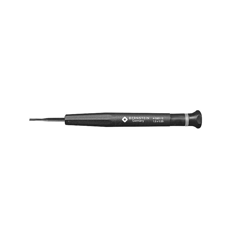 Bernstein Slotted Micro Screwdriver, 17 Blade, 104 Overall