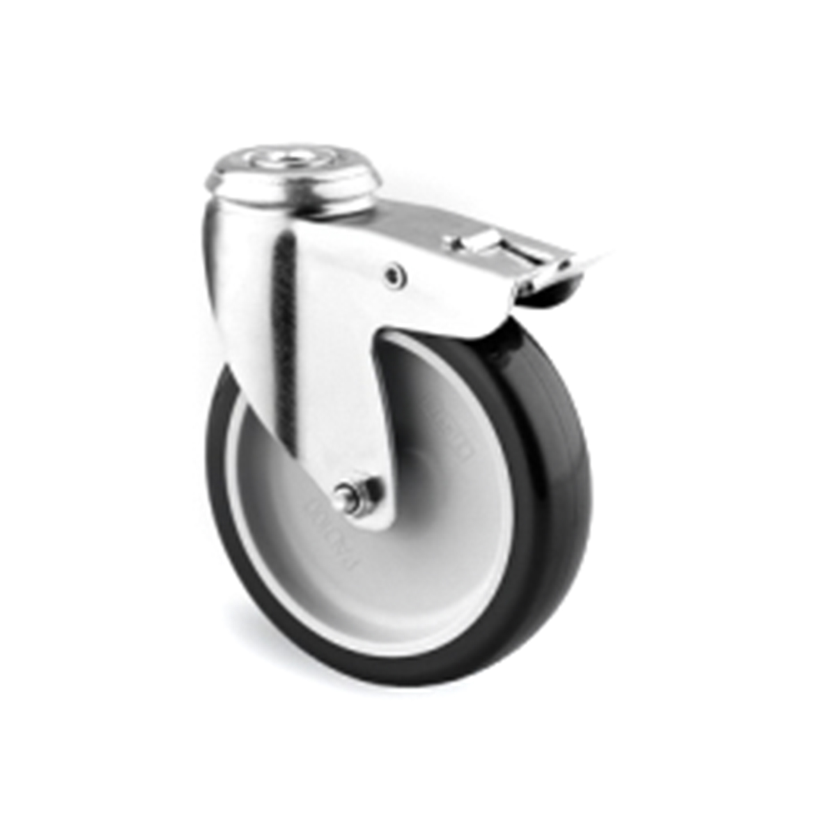 Tente Braked Swivel Castor Wheel, 60kg Capacity, 75mm Wheel